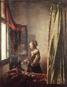 VERMEER VAN DELFT, Jan Girl Reading a Letter at an Open Window t oil painting picture wholesale